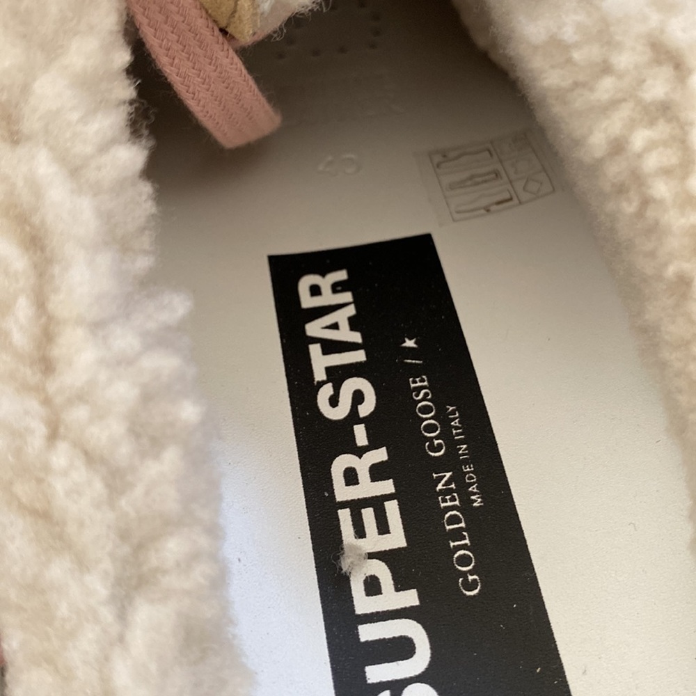 Golden Goose Superstar Sabot Sherpa slide mules Sz 40 - Picture 8 of 12